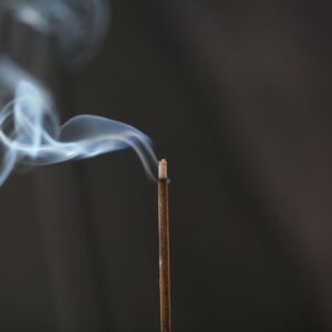Incense stick in witchcraft ritual and spell