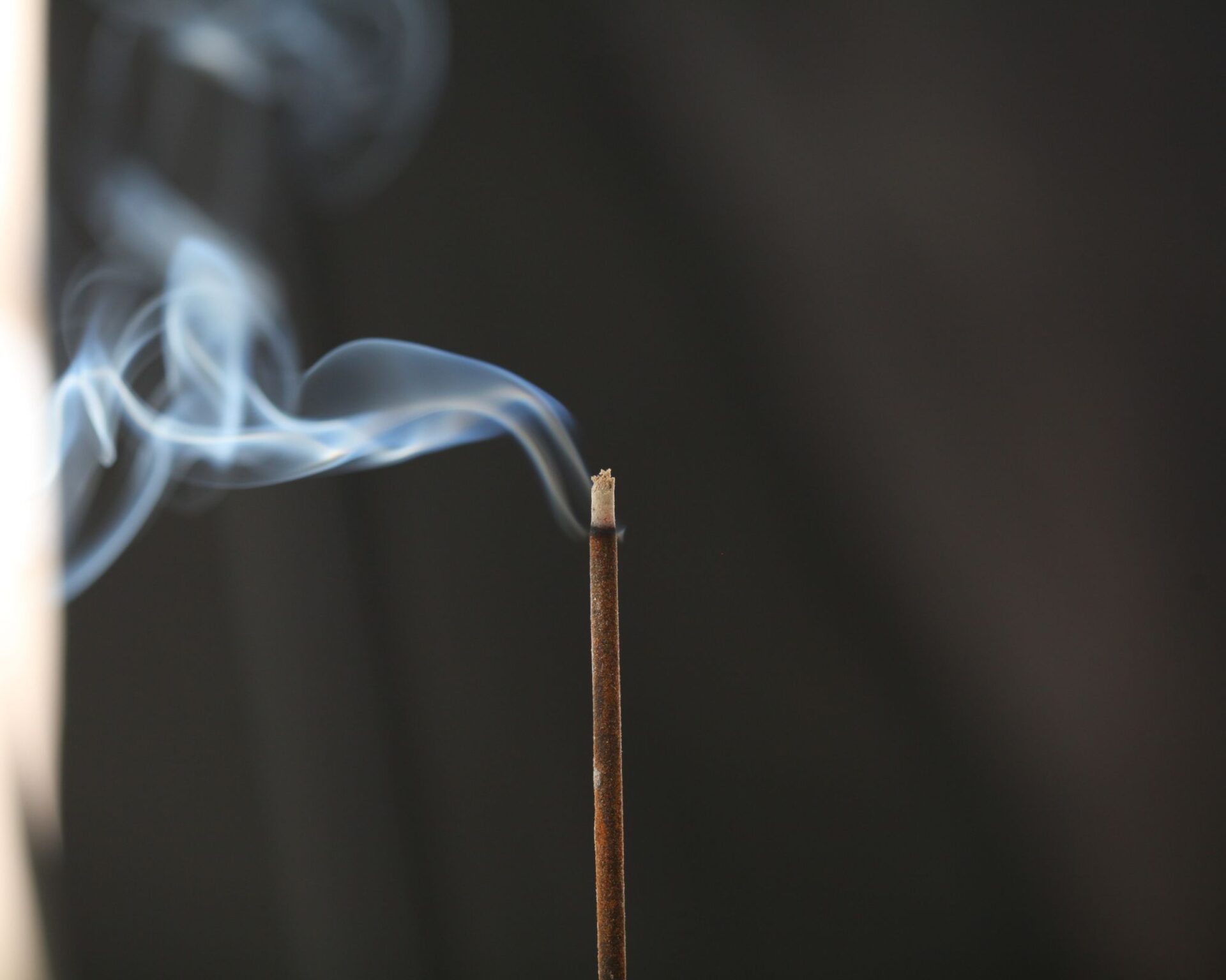Incense stick in witchcraft ritual and spell